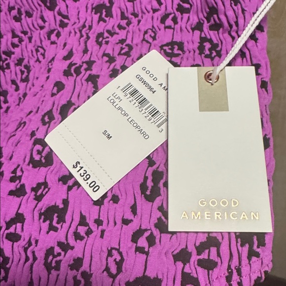 Good American S/M Lollipop Leopard Swim Or Bodysuit - Picture 2 of 3